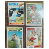 Lot Of 4 1970s MLB Super Star Cards Rose/Brett & M