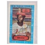 1975 Xograph 3-D Super Stars Lou Brock