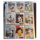 LG Unsearched Binder 1974 Topps MLB Cards