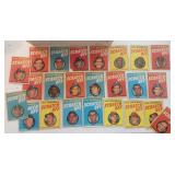 24 1970 Topps MLB Scratch Offs & 6 1960 Leaf Cards