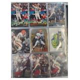 Full Binder Unsearched VTG Browns NFL Cards