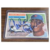 RARE! Signed 1956 Topps Carlos Paula #4 Auto