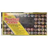 1990 Topps Complete MLB 60 PC Coin Set Sealed NIB