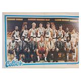 1980 Topps Celtics Team Pin-Up Larry Bird Poster