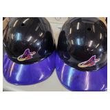 2 VTG Akron Aeros Signed Helmets