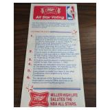 RARE 1981 NBA All-Star Ballot Larry Bird, Magic RC