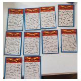 Lot Of 10 1973 Topps MLB Check Lists