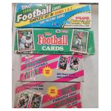 4 Factory Sealed 1991-92 NFL Sets Topps & Pacific