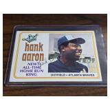 Signed 1975 Topps #1 Hank Aaron 'All-Time HR King'