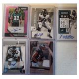 Lot Of 5 Philadelphia Eagles Auto & Relic Cards