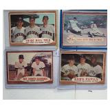 Lot Of 4 1962 Topps Baseball Cards