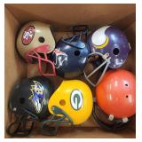 Lot Of 7 NFL Helmets For Display 6 Different Teams