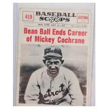 1961 NU Scoops Mickey Cochrane #419 Card