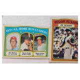 Two 1972 Topps Reggie Jackson Cards
