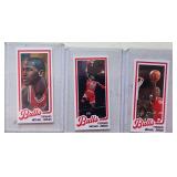 3 1985 Michael Jordan Micro Mini Cards