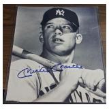 Mickey Mantle Signed 8x10 Photo NY Yankees Auto