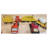 Lot Of 5 1970s Small TONKA Pressed Steel Trucks