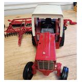 International Harvester 1586 Tractor W 2 Implement