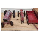 3 VTG ERTL Tractors & Wagon