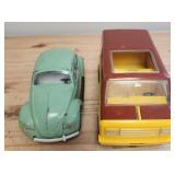 Two 1970s Tonka VW & Van Pressed Steele