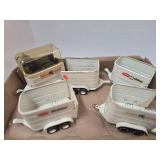 Lot of 5 1970s Tonka Horse Trailers