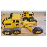 Two 1970s Tonka HWY Department Graders