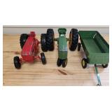 3 VTG ERTL Tractors & John Deere Farm Wagon