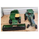 Two VTG ERTL John Deere Cab Over Tractor & Combine