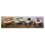 4 VTG die-cast coin banks MFG by Ertl in 1989