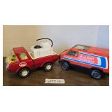 Two 1970s Tonka pressed steel  Trucks