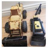 Two 60s/70s Tonka Back Hole & Front End Loader