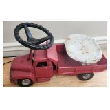 1950s Buddy L Sit-N-Ride pressed steel dump truck