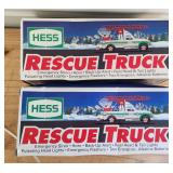 Two VTG NIB Hess Rescue Trucks