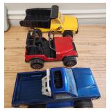 3 1980s Tonka Trucks & Jeep
