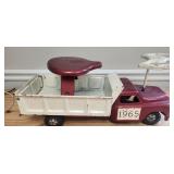 1965 Pressed Steel Ride On Dump Truck Pedal Toy
