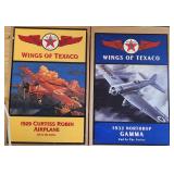 Two Wings Of  Texaco VTG NIB Plane Banks