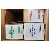 3 VTG NIB Ertl diecast metal truck banks