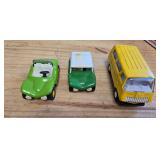 Three 1970s tonka cars