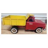 1960s Tonka Pressed Steel Red Dump Truck #315
