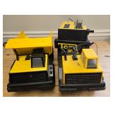 Two 90s Tonka construction vehicles