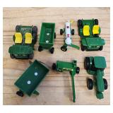 Lot Of 7 ERTL John Deere Mini Tractors