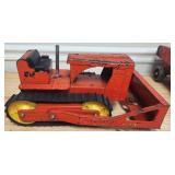 1960s Nylant Orange Bull Dozer