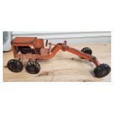 1960s Structo Road Grader Orange