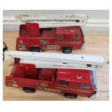 Two 70s-80s Tonka Fire Ladder Trucks