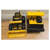 1990s Tonka dump truck & front loader