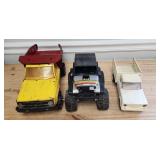 3 1980s Tonka Trucks & Jeep