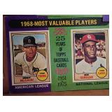 19 1975 Topps Past Years MVP Cards