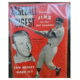 1958 Baseball Digest Mickey Mantle Yankees Cover