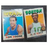 Two 1971 Topps Basketball Cards JO JO White & More