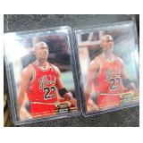 Two 92 Stadium Club Michael Jordan Cards